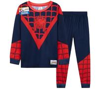 Get Trend Spidey Ensembles De Pyjama Manches Longues et Pantalon d’Hiver pour Garcons et Enfants, 3-8 Ans, Cadeau pour Garçons (7-8 Ans, Noir/Rouge Spidey)