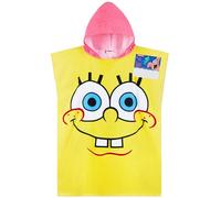 Get Trend Spongebob Serviette de Bain avec Capuche Peignoir de Bain Enfant et Ado Poncho de Bain Enfant pour Plage Piscine Vacances (Multi Spongebob, 9-14 Ans)