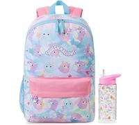 Get Trend Squishmallows Sac a Dos Fille avec Gourde 500ml, Gourde Sans BPA et Fermeture Eclair Cartable Enfant, Cadeau Fille (Multi Squishmallows)