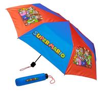 Get Trend Super Mario Parapluie Pliable Parapluie Résistant au Vent et Compact Enfant Ado École ou Voyage Cadeau Gamer (Multi Super Mario)