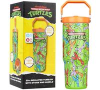 Get Trend Tortues Ninja Gobelet Isotherme avec Paille et Couvercle 850ml