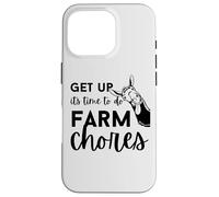 Get up Its Time to do Farmer Chores, Funny Farmer Farming Lover Coque pour iPhone 16 Pro