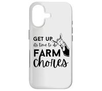 Get up Its Time to do Farmer Chores, Funny Farmer Farming Lover Coque pour iPhone 17