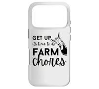 Get up Its Time to do Farmer Chores, Funny Farmer Farming Lover Coque pour iPhone 17 Pro