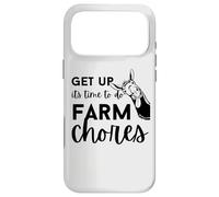 Get up Its Time to do Farmer Chores, Funny Farmer Farming Lover Coque pour iPhone 17 Pro Max