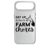 Get up Its Time to do Farmer Chores, Funny Farmer Farming Lover Coque pour iPhone Air