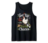 Get up Its Time to do Farmer Chores, Funny Farmer Farming Lover Débardeur