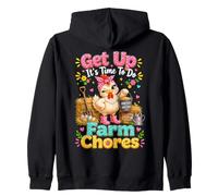Get up Its Time to do Farmer Chores, Funny Farmer Farming Lover Sweat à Capuche