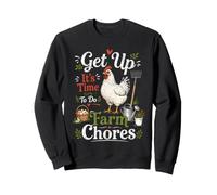 Get up Its Time to do Farmer Chores, Funny Farmer Farming Lover Sweatshirt