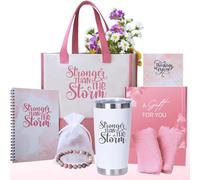 Get Well Soon - Cadeau pour femme - Stronger Than the Storm - Ensemble de soins pour la récupération du cancer, la chirurgie, les amis malades, le confort d'hôpital, les soins de chimiothérapie