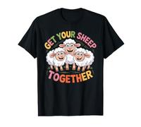 Get Your Sheep Together Rire de Rappel de Vie - T-Shirt Graphique avec Valeur