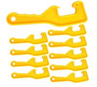 GETAJGHSD 10 pièces Lot de Ouvre-seaux Plastique Résistants Clé pour Couvercles de Peinture Bidons et Bocaux Outil Ergonomique Sans Effort et Portable Adapté à Usage Industriel et
