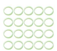 GETAJGHSD 100 Anneaux Fluorescents Verts en Plastique Légers pour Décoration de Doigts Lors de Fêtes et Soirées, Accessoires Fluo Amusants pour Vie Quotidienne