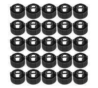 GETAJGHSD 100 Pièces Support de Projecteur Mural pour Lampe de Plafond Noir en Plastique Fixation Sécurisée et Lentille pour Éclairage Intérieur et Extérieur