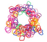 GETAJGHSD 100Pièces Liens de Jouets Géométriques Plastique pour Bébés Maillons Colorés pour Développement Cognitif et Créativité Anneaux Accrochage pour Éducation Précoce Maternelle
