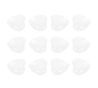 GETAJGHSD 12 Pièces Décoration en Pierre Naturelle de Cœur Blanc 20 Mm, Équilibrage des Chakras et Recharge D'énergie, Ornement Créatif et Élégant Maison