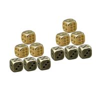 GETAJGHSD 12pièces Dés Cuivre Vintage pour Jeux De Société Accessoires Esthétiques pour Fête Et Carnaval