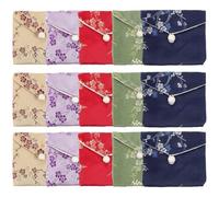 GETAJGHSD 15 Pièces Pochette à Bijoux en Tissu Style Chinois, Facile à Utiliser, Protège Vos Petits Objets, Rangement de Bracelets et Colliers Lors de Fêtes de Mariage