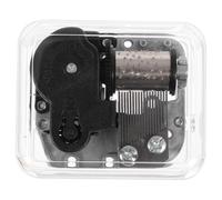 GETAJGHSD 1pièce Mécanisme de Boîte à Musique Transparent Acrylique Remplacement pour Petite Boîte à Musique avec Mélodie Rewind Accessoire Musical DIY