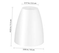 GETAJGHSD 2 pièces Abat Jour Plastique pour Lampe de Table Cache Lampe Stable et Compatible Large Gamme Décoratif pour Maison et Hôtel Blanc avec Central