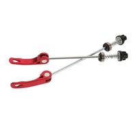 GETAJGHSD 2 Pièces Axe Vélo à Dégagement Rapide pour VTT et BMX, Rouge | Alliage D'aluminium et Acier, Fixation et Arrière, Design Rapide, pour Bicyclette Route ou Montagne