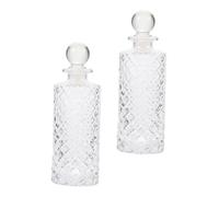 GETAJGHSD 2 pièces Bouteilles de Diffusion Aromathérapie Verre Transparent Ensemble pour Décoration et Purification Air pour Maison Bureau et Spa