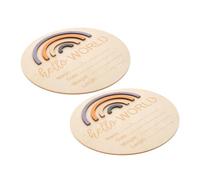 GETAJGHSD 2 pièces Cartes de Mois pour Bébés de Annonce et Accessoires Photo Décoration de Nourrissons Souvenirs pour et