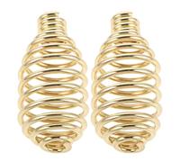 GETAJGHSD 2 Pièces Poignée à Ressort pour Poêle à Bois et Barbecue, Acier Résistant la Chaleur, Poignée Élégante pour Chauffage Extérieur et Intérieur