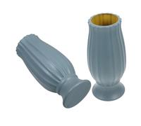 GETAJGHSD 2 pièces Vase de Cimetière Aux Intempéries pour Fleurs Artificielles et Naturelles Porte Fleurs Robuste pour Décoration Funéraire Lot de Vases Verts Pâles pour Tombes et Monuments