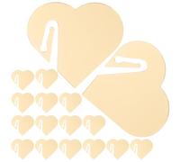 GETAJGHSD 20 pièces Marqueurs Verres Vin Acrylique Résistants Étiquettes Boissons Portables pour Soirées Repères Réutilisables et Élégants Forme de Cœur Doré