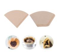 GETAJGHSD 200 Filtres à Café en Papier Jetables Forme Entonnoir pour Infusion Manuelle, Filtration Fine, Résistants, Paquet de 200 Pièces Style Aléatoire