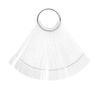 GETAJGHSD 200 Pièces Bâtonnets de Présentation pour Nail Art en Plastique Forme Éventail, Facile à Vernir, Pratique des Ongles à Domicile Salon