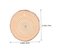 GETAJGHSD 25 Pièces Rondins de Naturel Non avec Percé pour Décoration Diy Ornements de Noël et Projets