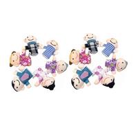 GETAJGHSD 2ensembles Set De Marionnettes à Doigts De Famille Jouets Éducatifs Interactifs pour Comprend Papi Mamie Papa Maman Et Sœur pour Éveil des Tout-Petits Et Activités Scolaires