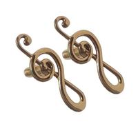 GETAJGHSD 2pcs Boutons de Meuble en Laiton Forme Note de Musique Vintage Rétro Faciles à Installer Solide pour Tiroirs de Commode Décoration Maison Élégante