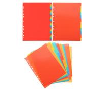 GETAJGHSD 3 Ensembles D'intercalaires de Classeur A4 en Pvc Coloré, Organiseurs Polyvalents pour Cahier à Onglets, pour Bureau et Fournitures Professionnelles