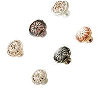 GETAJGHSD 3 pièces Lot de Boutons de Tiroir Alliage Poignée de Meuble Forme de Champignon Bouton Rond Unique Poignée de Placard Vintage Bronze pour Cuisine et Armoire