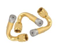 GETAJGHSD 3 pièces Rallonge Valve Pneu Cuivre Extension Tige Valve Coudée pour Voitures Motos Bicycles Accessoire Gonflage et Facile à Installer