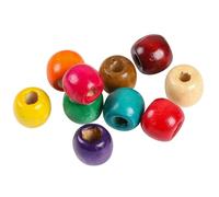 GETAJGHSD 300pièces Perles Rondes Bois Naturel Multicolores à Gros pour Bijoux DIY Bracelets Colliers Accessoires Créatifs Couleur Aléatoire