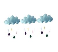 GETAJGHSD 3pièces Bedroom Decor Hanging Wall Sticker Décoration Murale Et Gouttes De Pluie Pour Chambre Garçon Fille Et Tente De Jeu Accessoires De Décoration Feutre Couleurs Aléatoires