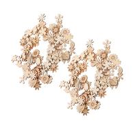 GETAJGHSD 400 Pièces Morceaux de Bois Décoratifs Reconnaissance des Couleurs Stimulant de Fleurs, Feuilles et Herbes pour Bricolage Éducatif