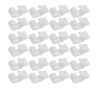GETAJGHSD 40pcs Clips de Fermeture en Plastique Blanc pour Cages à Poules et Pigeons, Design Compact Multifonctionnel, pour Assemblage DIY et Armoires à Chaussures