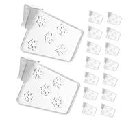 GETAJGHSD 40pièces Séparateurs De Réfrigérateur Plastique Clips Étagère Pour Congélateur Domestique Séparateurs De Extensible Et Portable Pour Cuisine Organisateurs Espace Pour Porte