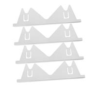 GETAJGHSD 4pièces Couvercles De Gap De Cuisinière Acier Inoxydable Barrières Rétractables Pour Éviter La Saleté Entre Le Cuisinière Comptoir Accessoire De Cuisine Pratique Pour Maison