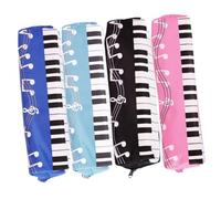 GETAJGHSD 4pièces Trousse à Crayons Oxford pour Élèves Étui Musical pour Filles Rangement Stylé Et Pratique