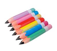 GETAJGHSD 6 Pièces Crayons Gonflables Géants PVC Décorations de Retour à École pour Fête Accessoires de Salle de Classe Colorés Jaune Rose Bleu Vert Rouge