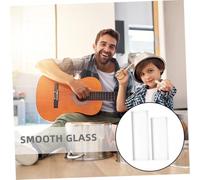 GETAJGHSD 6 Pièces Glass Guitar Slide Bars For Acoustic And Electric Bass Transparent Finger Protectors With Lightweight Ergonomic Design For Blues Jazz Country Performances
