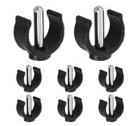 GETAJGHSD 8 Pièces Accessoire pour Béquille de Déambulateur à Plateforme C-shape en Pp et Fer, Clip de Verrouillage Pratique et Gain de Place pour Établissements de Soins et Hôpitaux