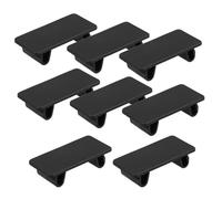 GETAJGHSD 8 Pièces Cache Interrupteur à Bascule Couvercle Interrupteur Automobile Panneau De Remplissage à Bascule Prise Noire Bouchon De Remplissage Couvercle à Encliqueter Obturateur De Pa