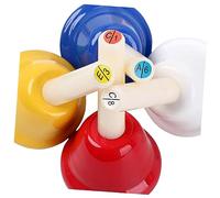 GETAJGHSD 8 pièces Clochettes à Main Tons Colorées pour École Clair et Fort Pédagogique pour Coordination et Éducation Préscolaire Instrument de Percussion Multi Usage pour Garçon Fille